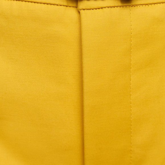 NWT Zara US 2 Yellow Pants With Belt - Picture 6 of 6
